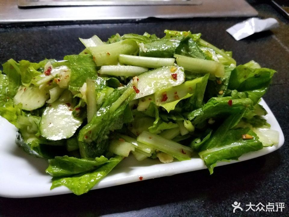 小白菜拌黄瓜