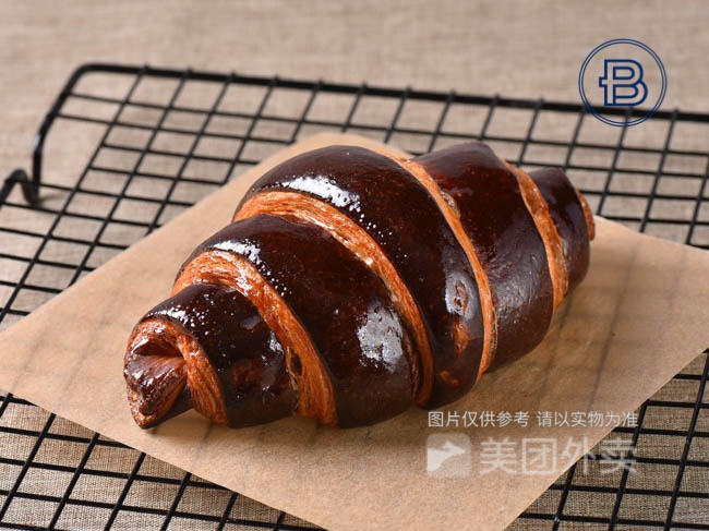 巧克力羊角面包图片