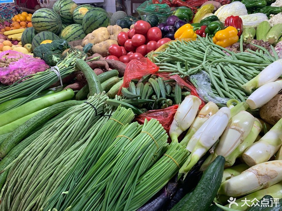 豆菜桥社区菜市场图片