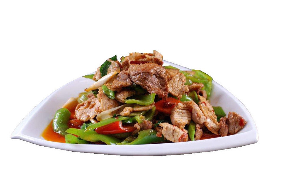 盐煎肉盖浇饭