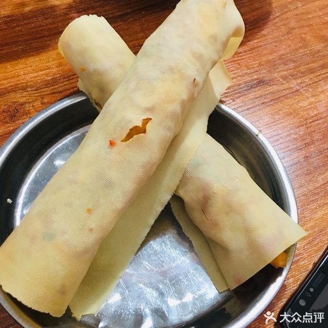 豆皮卷油条 牛肉粉丝汤