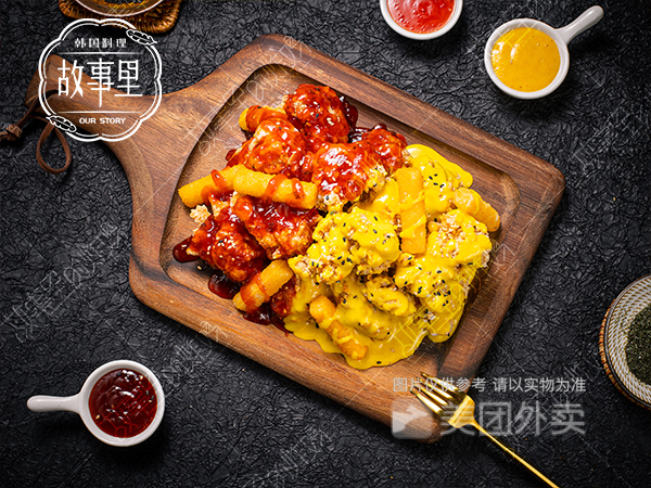 推荐菜:韩式单人无骨双拼口味香酥无骨炸鸡小百事分类:餐馆;餐饮;小吃