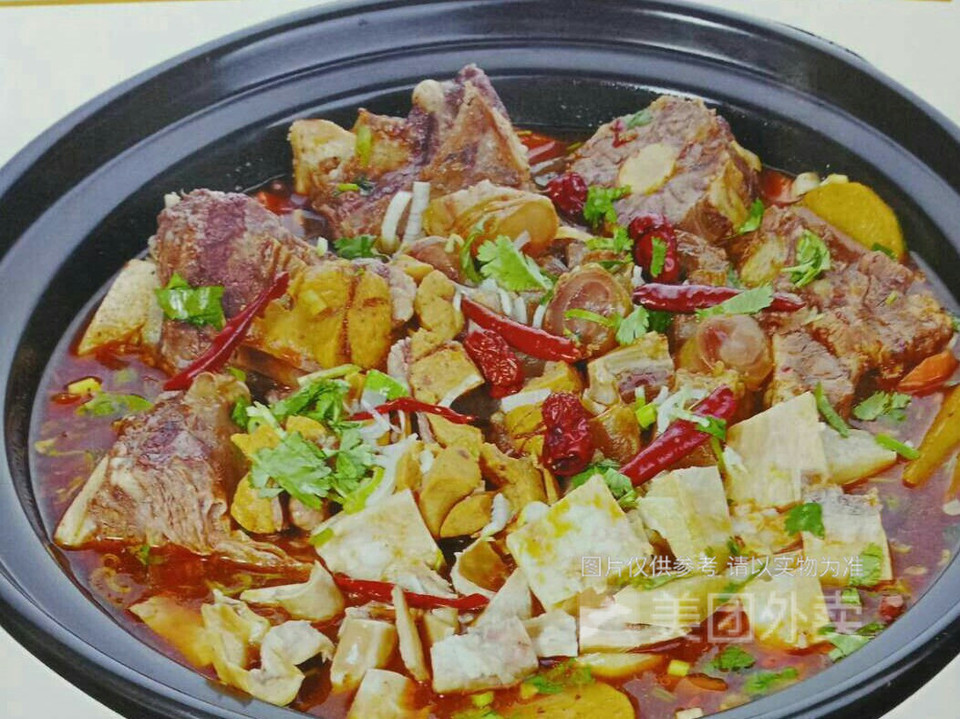              原味牛骨砂锅炖