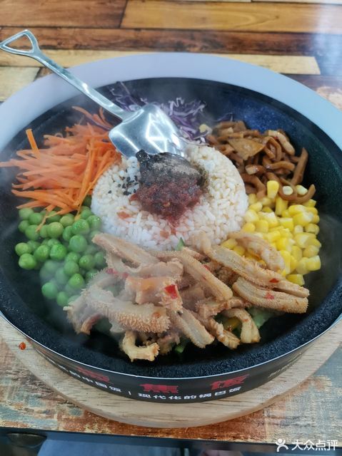 五香牛肚铁板焦饭图片