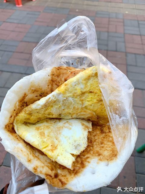 米饼夹鸡蛋