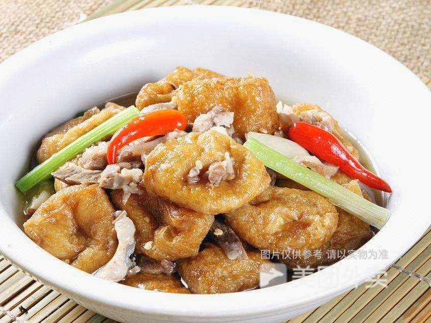 油豆腐炒肉图片