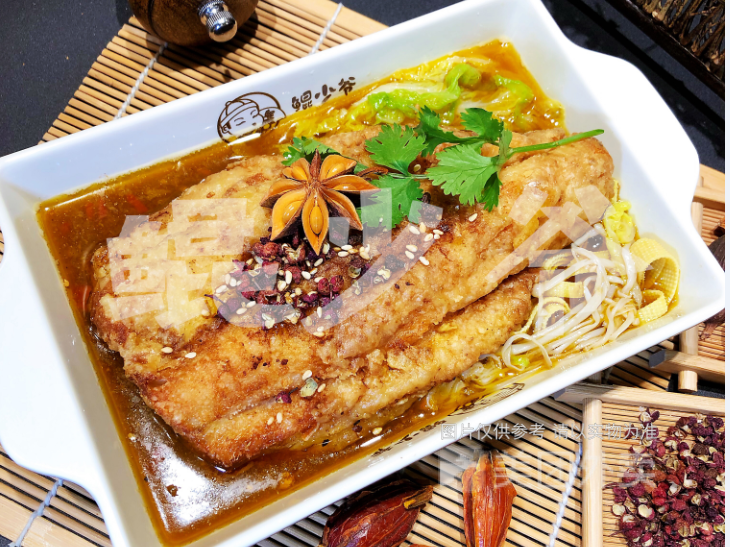 椒麻无骨烤鱼图片