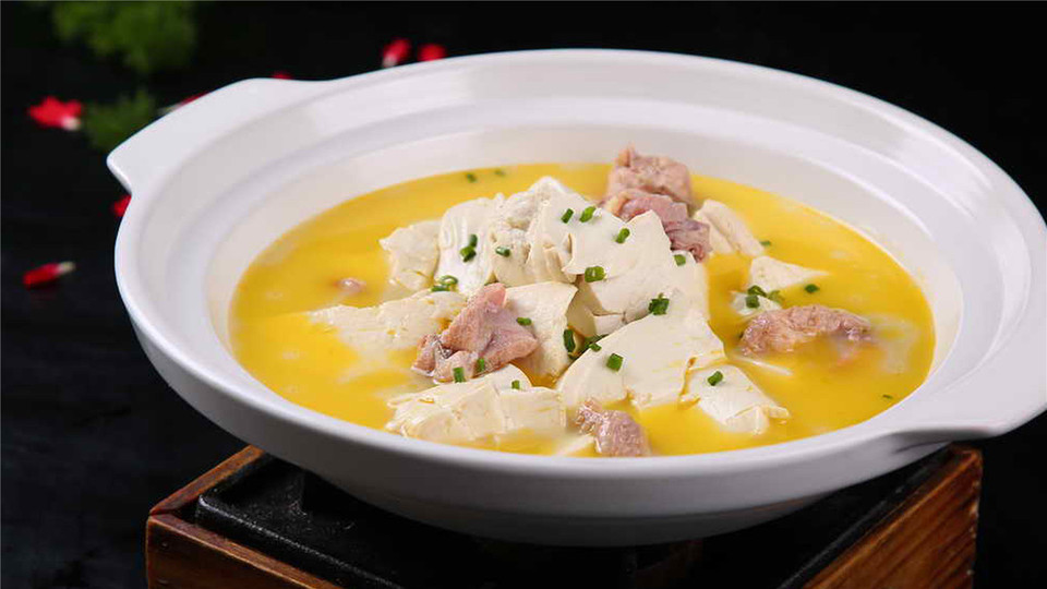 鸡汤古月豆腐图片