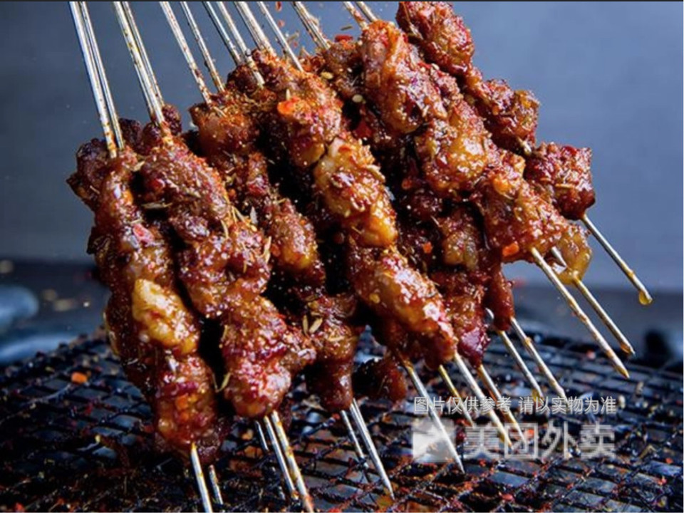 烤羊羔肉图片