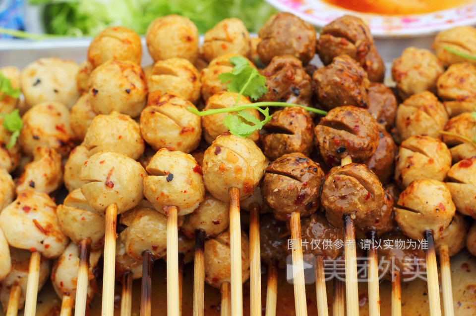 烤鱼丸图片