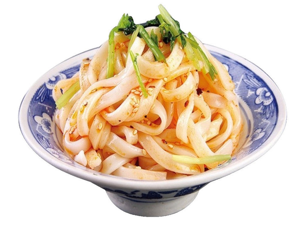 凉皮掺牛筋面图片