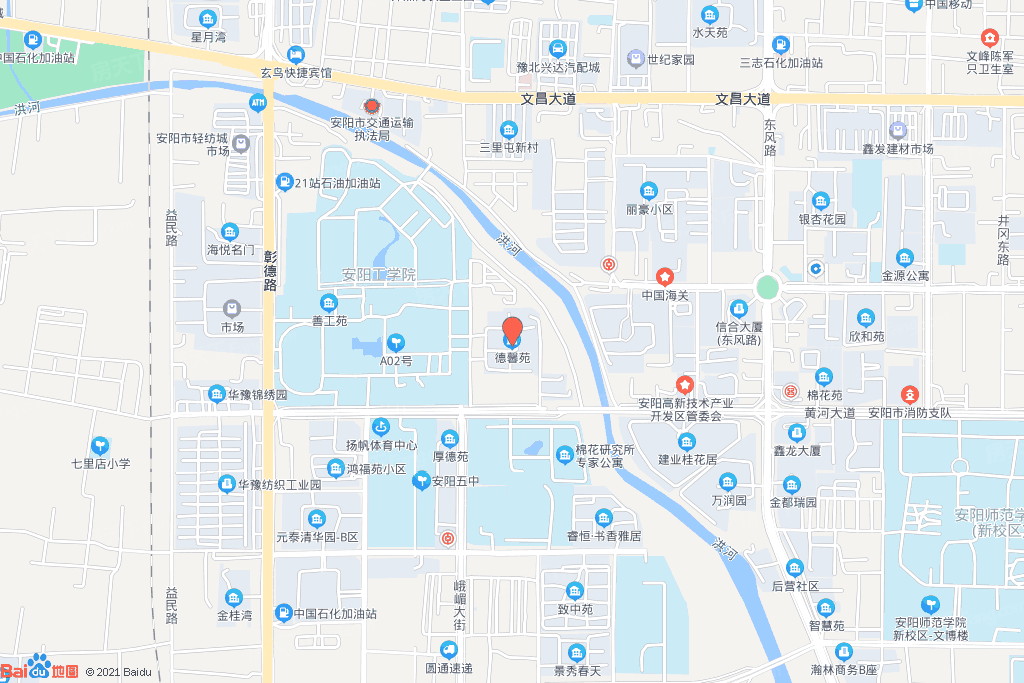 安阳工学院学校地图图片