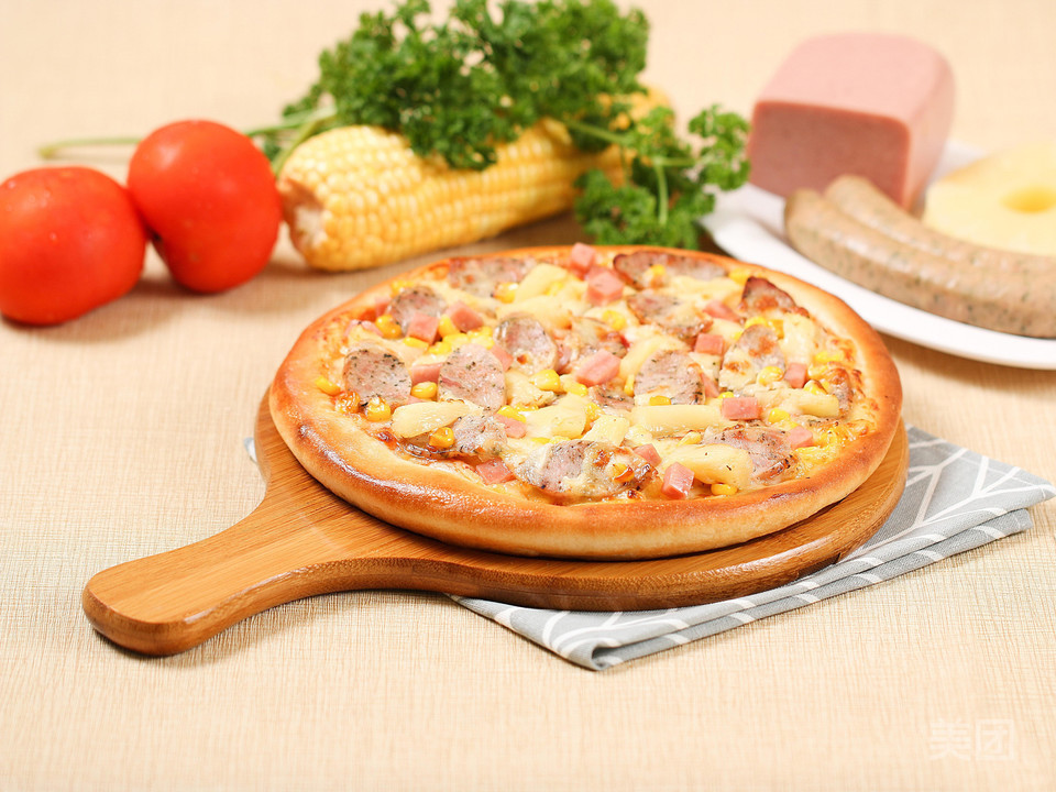 经典培根披萨图片