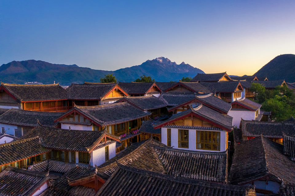 丽江古城狮子山观景台