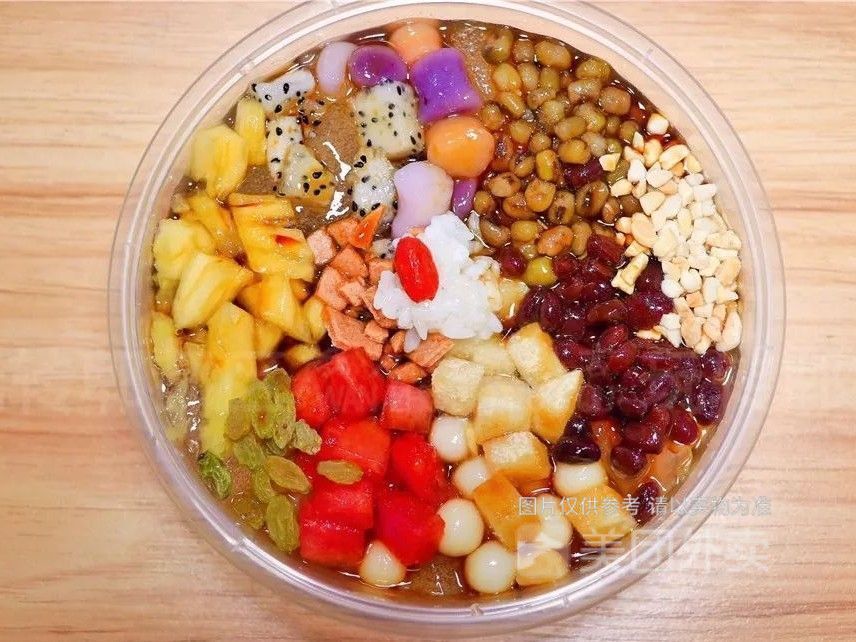 经典鲜果糍粑冰粉图片