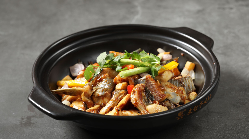 酱黄焗鸭嘴鱼图片