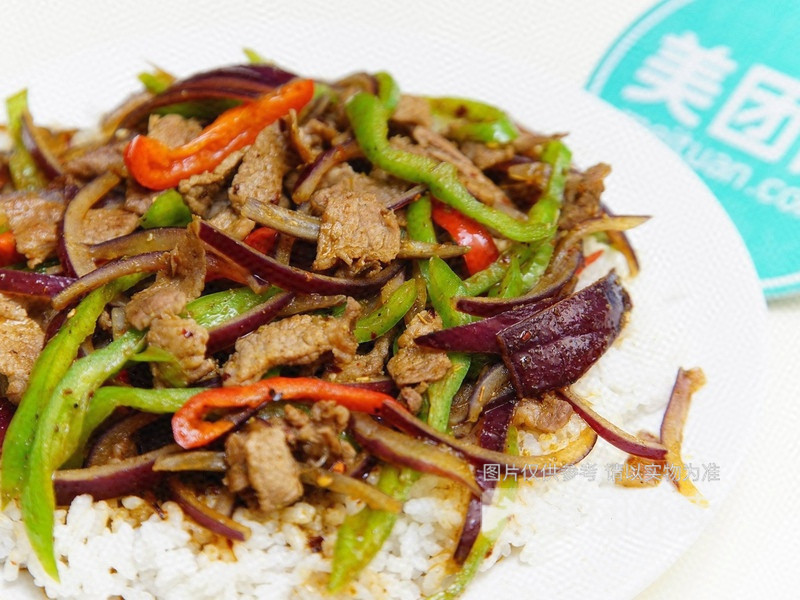 孜然牛肉盖浇饭 过桥排骨盖饭