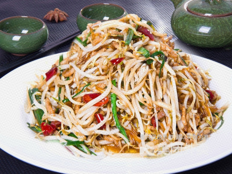 豆芽炒粉图片