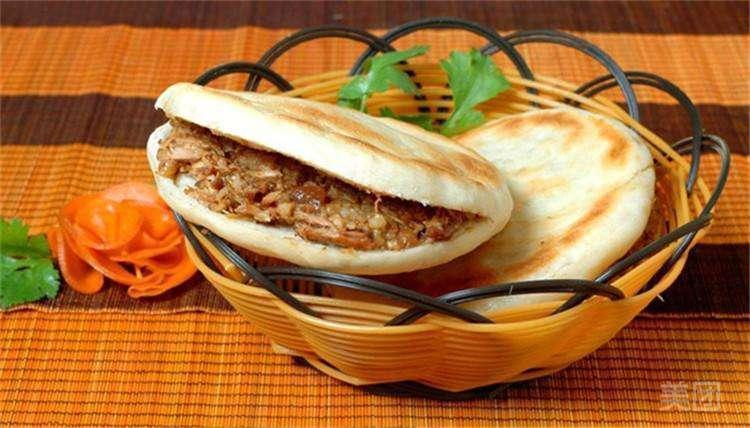 纯瘦肉夹馍图片