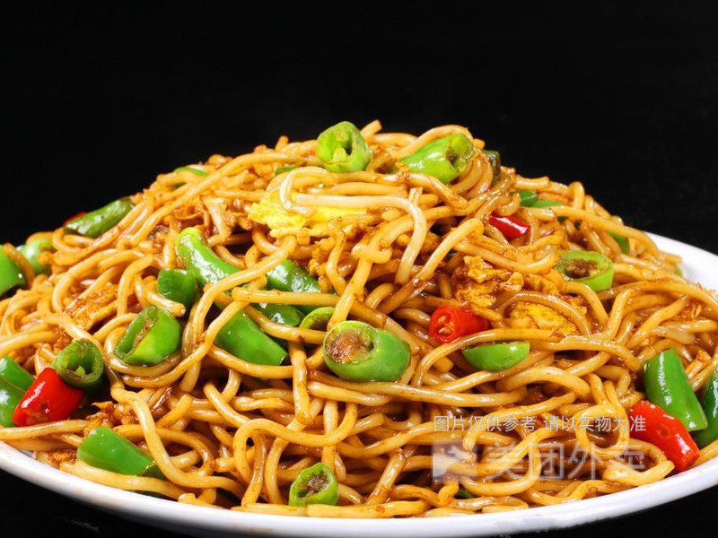 双椒牛肉拌面图片