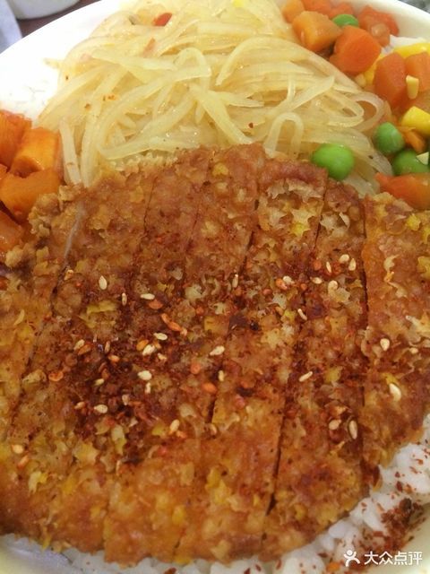 小星星大鸡排饭图片