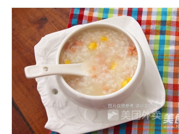 火腿玉米粥图片