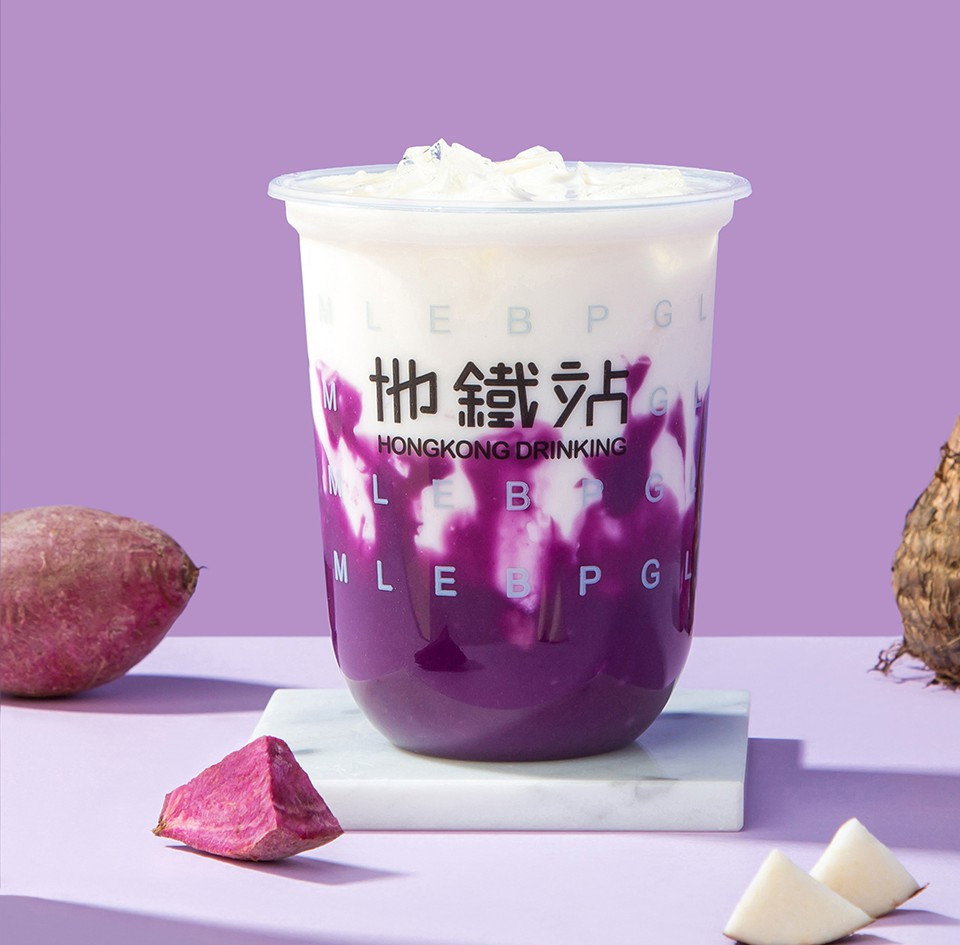 脏脏香芋紫薯鲜奶图片