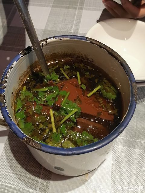 麻油猪血汤图片