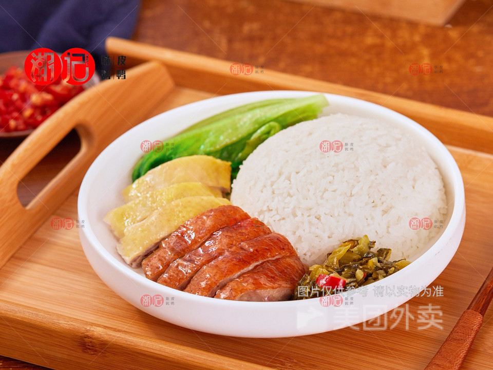 烧鸭拼白切鸡图片