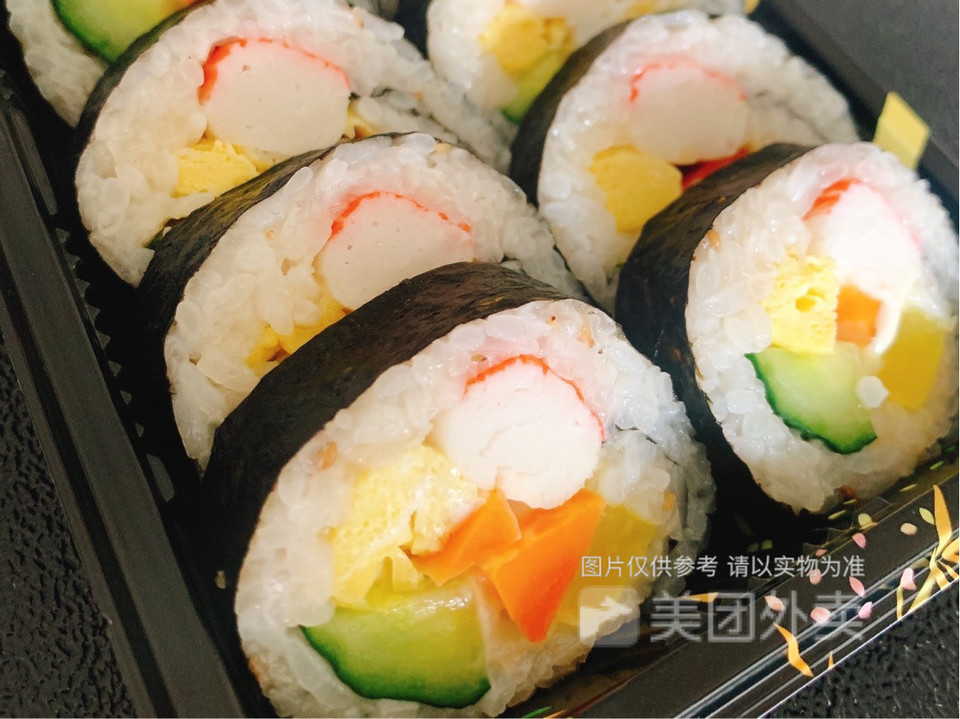 手撕蟹棒紫菜包饭图片