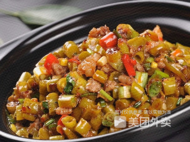 酸豆角肉沫饭图片