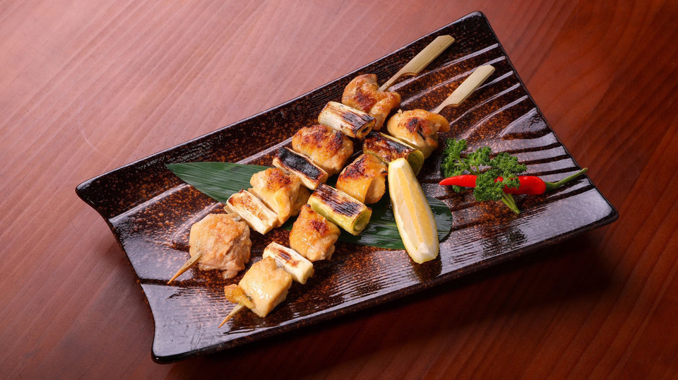 京葱鸡肉串图片