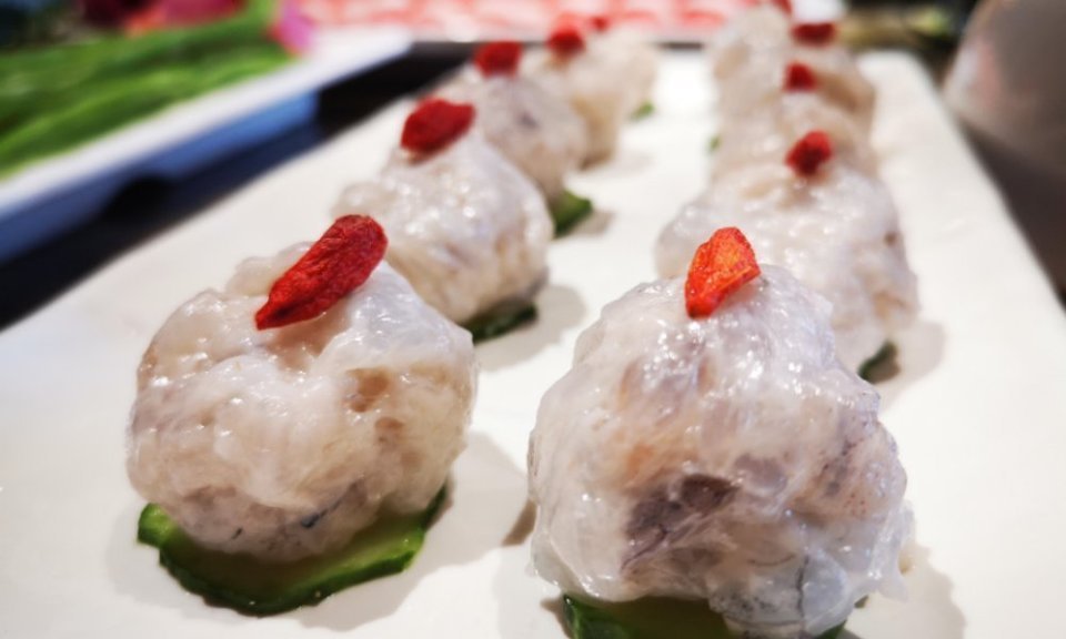 手打鲜虾滑图片