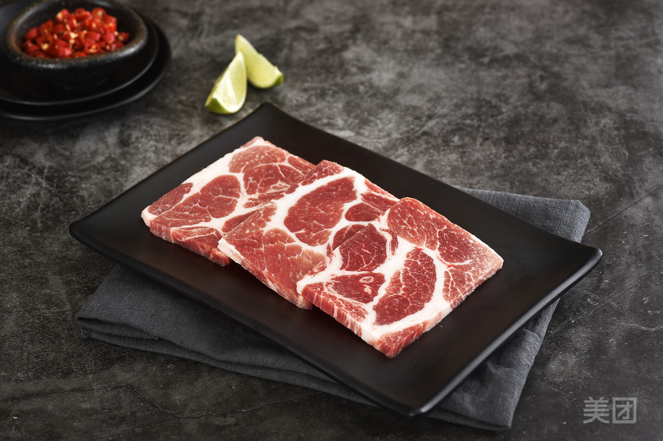 厚切盐烤梅花肉图片