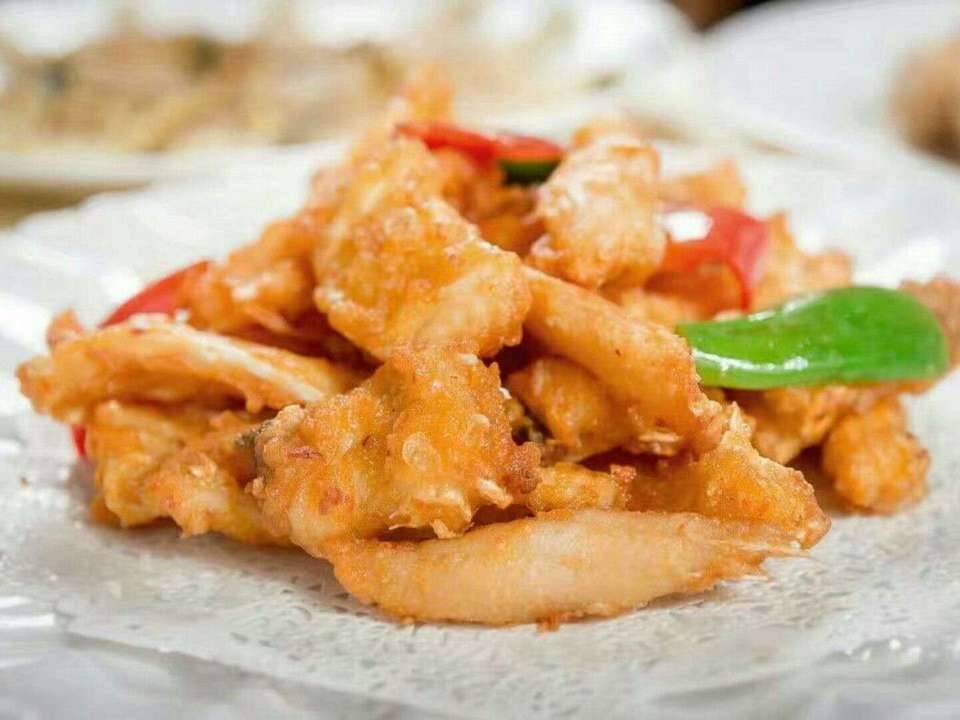 椒盐脆鲩鱼骨图片