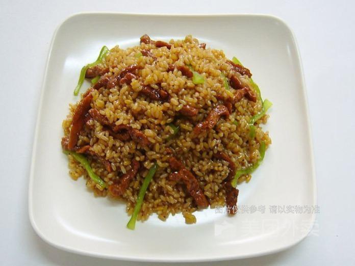 香辣菜肉沫炒饭图片