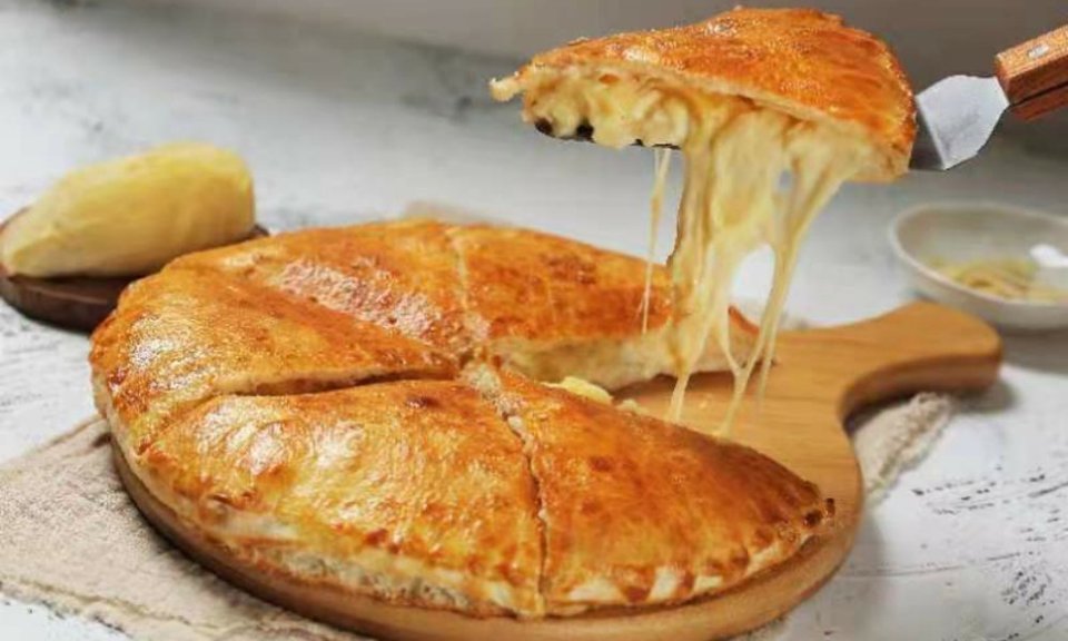 虎皮榴莲披萨图片