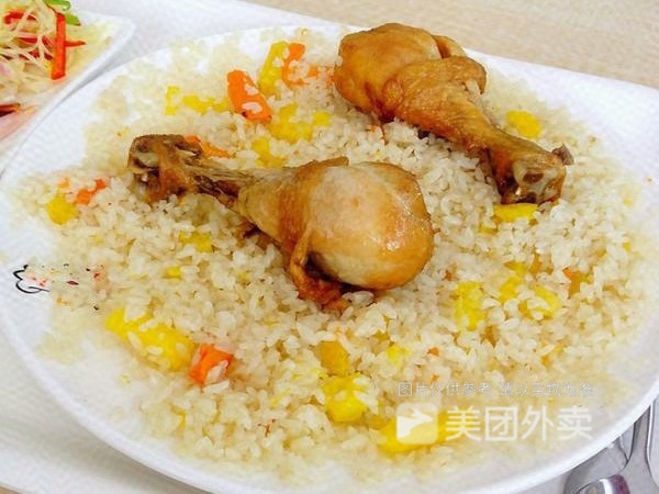 鸡腿抓饭图片