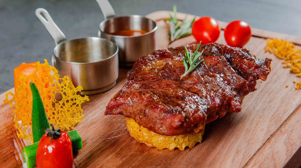 澳洲谷饲果木牛排图片