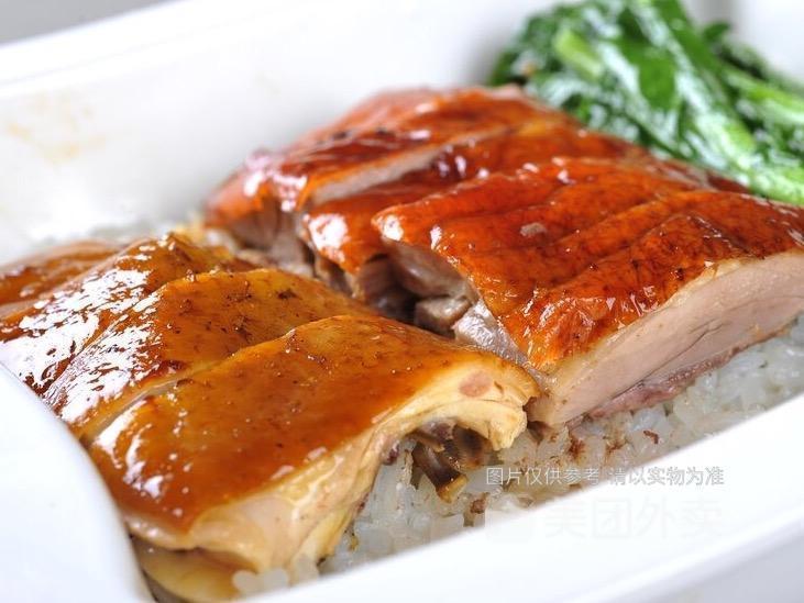 烧鸭双拼饭图片