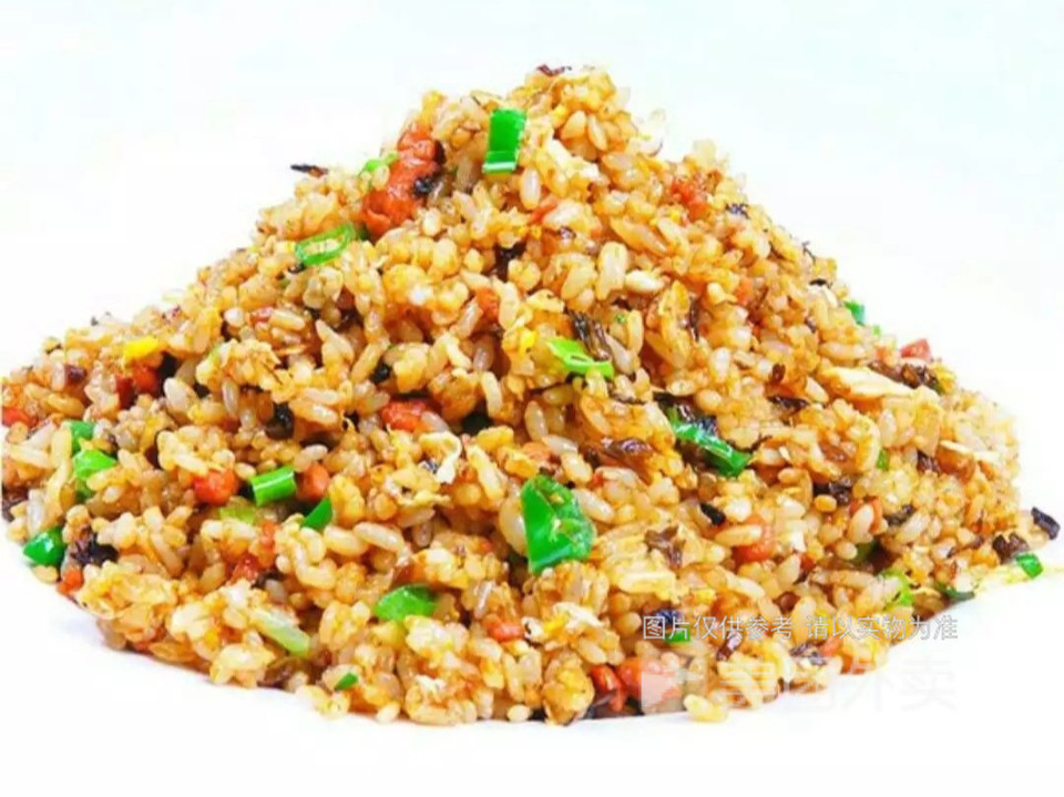 鸡蛋鲜肉炒饭图片