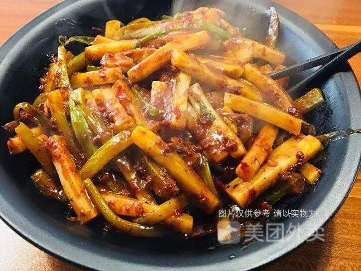 新疆鸡肉炒年糕图片