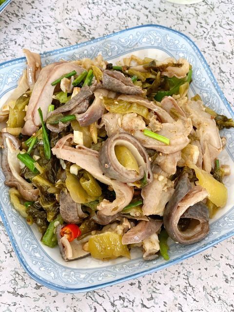 酸菜炒猪肚图片