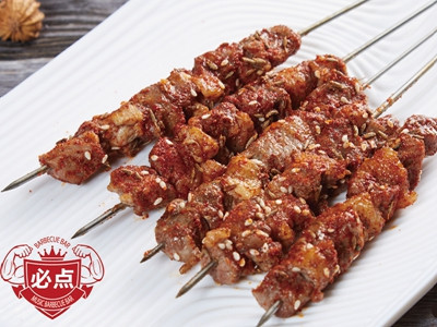 香辣牛肉串图片