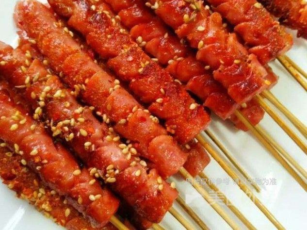 烤煎烤肠图片