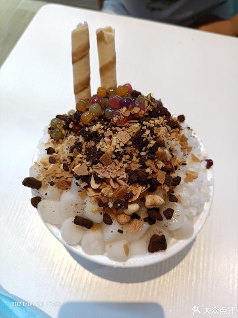 奶雪冰汤圆图片