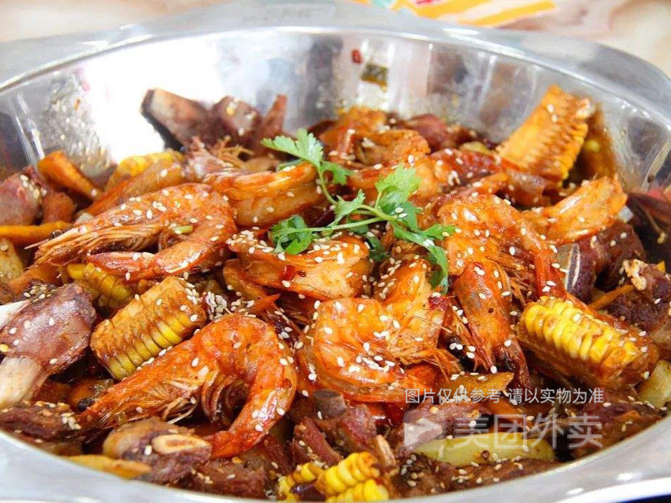 香辣羊排虾图片