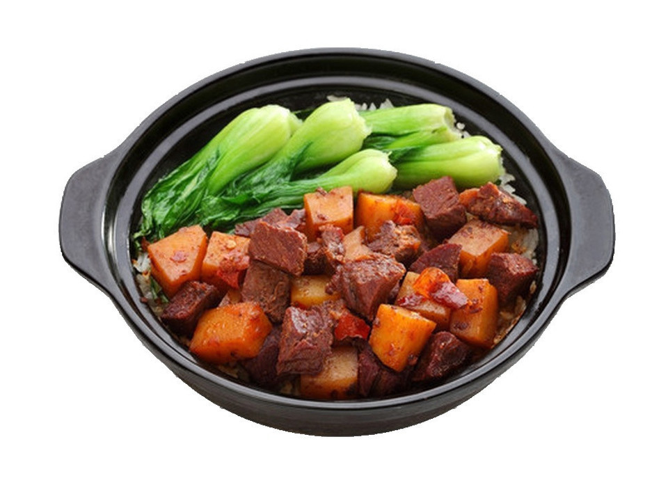 土豆红烧肉煲仔饭图片