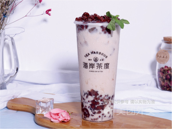 蜜香红豆奶茶
