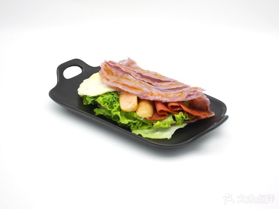 鸡蛋鸡柳手抓饼图片